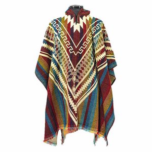 Alpaca Poncho Colored - Made in Ecuador