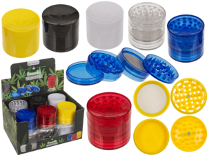 Cannabis Grinder, 4 parts, 5 x 4,5 cm,