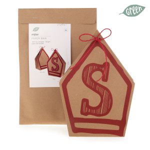 Papiertüte Mijter Poly/5pc Rot