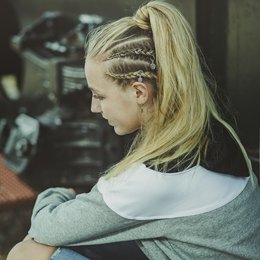  Braided hair clips with silver metal rings, decorative hair accessories for styling and securing braids.