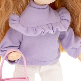 Soft toy, Sweet Sister - Clothing set: Purple Sweater (35cm)