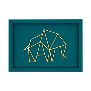 OLIFANT frame kaart hout belettering