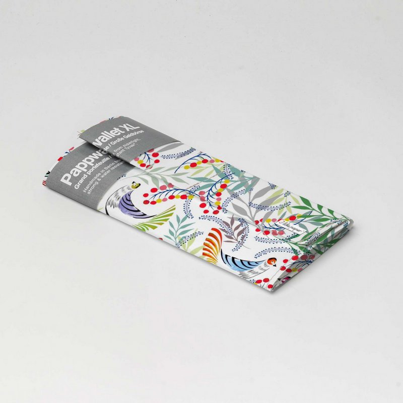 FLORALITY BIRD TyvekÂ® Pap Wallet XL / Clutch Wallet