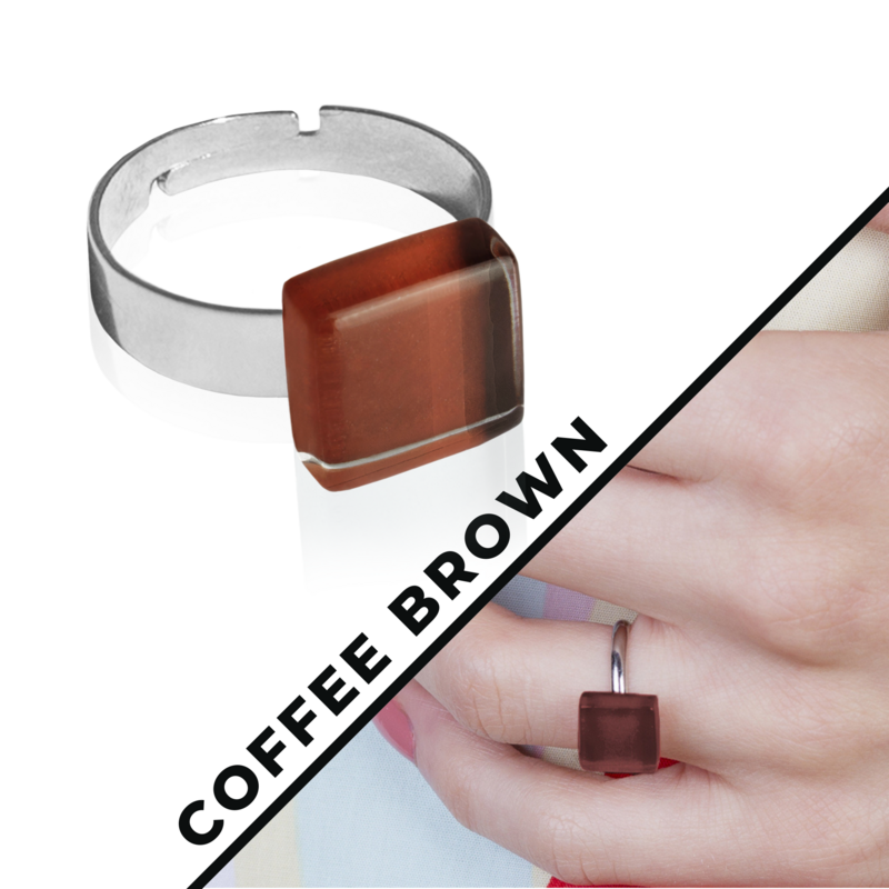 Minimalistisk ring med sten • 10 mm • justerbar i størrelse / individuel / bæredygtig
