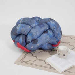 Knotty Knot Large Knot Cushion - Blue Jeans