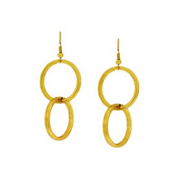 Minimalistiske Double Loop øreringe, moderne geometriske smykker | af lovedbynlanla