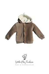 Little Chiq Baby-Teddymantel – gefüttert und warm – exklusive Babymode