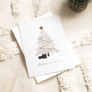 Card Christmas Tree | gold foil