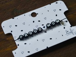 Bracciale Mamma Orgogliosa in bianco e nero