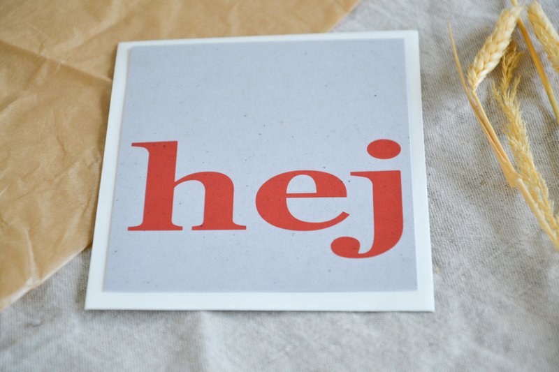 Postkort "hej"