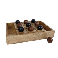 Game "Tic Tac Toe" wood 30x20x4.25cm