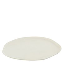 J -Line Plateau Round - Tablett - Metall - Weiß - klein