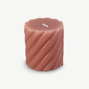 Pilastro Pillar Candle, Faded Pink, Small