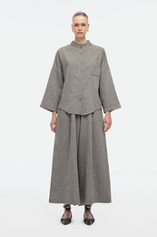 IKIKIZ Grey Cotton Crew Neck Shirt