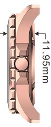 Dutch Master Ombre doppia placcatura in oro rosa a 3 lancette 10 ATM