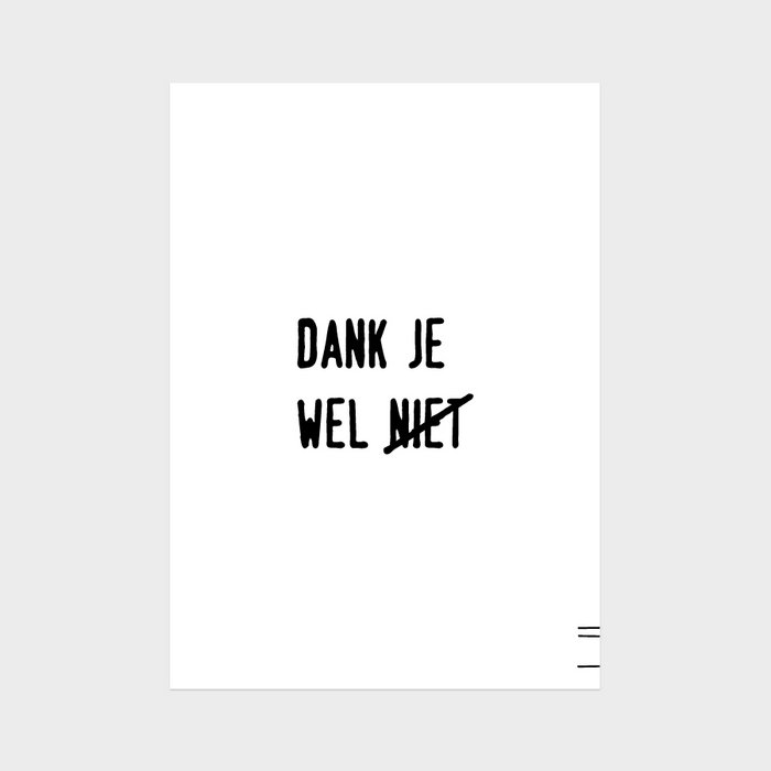 Dank je wel