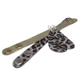 Læderøreringe 'Drops of Joy', Lucky Leopard