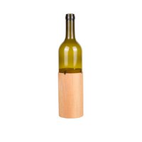 Joy Kitchen bottle candle holder on wooden base - Bottly