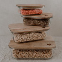 Pojemnik do przechowywania serce 16,5 x 22,5 cm (opak. = 4 sztuki)