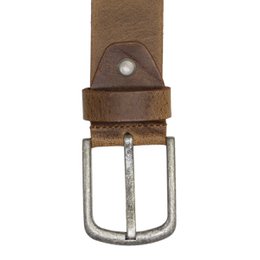 Men's Belt Brown Italian Leather - 3.5 cm Wide Casual Leather Women's Belt Or Men's Belt
