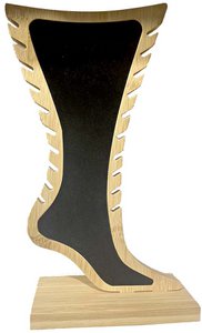 R-A2.2 PK829-001 Wooden Anklet Display 29x14cm Black