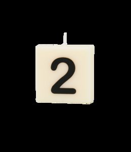 Kerze mit Buchstaben und Zahlen - 2