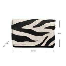 Ladies Wallet Black Leather RFID In 10 Prints
