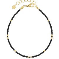 Little Beads Anklet - Black