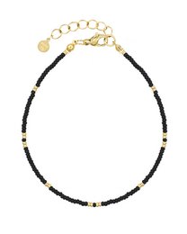 Little Beads Anklet - Black