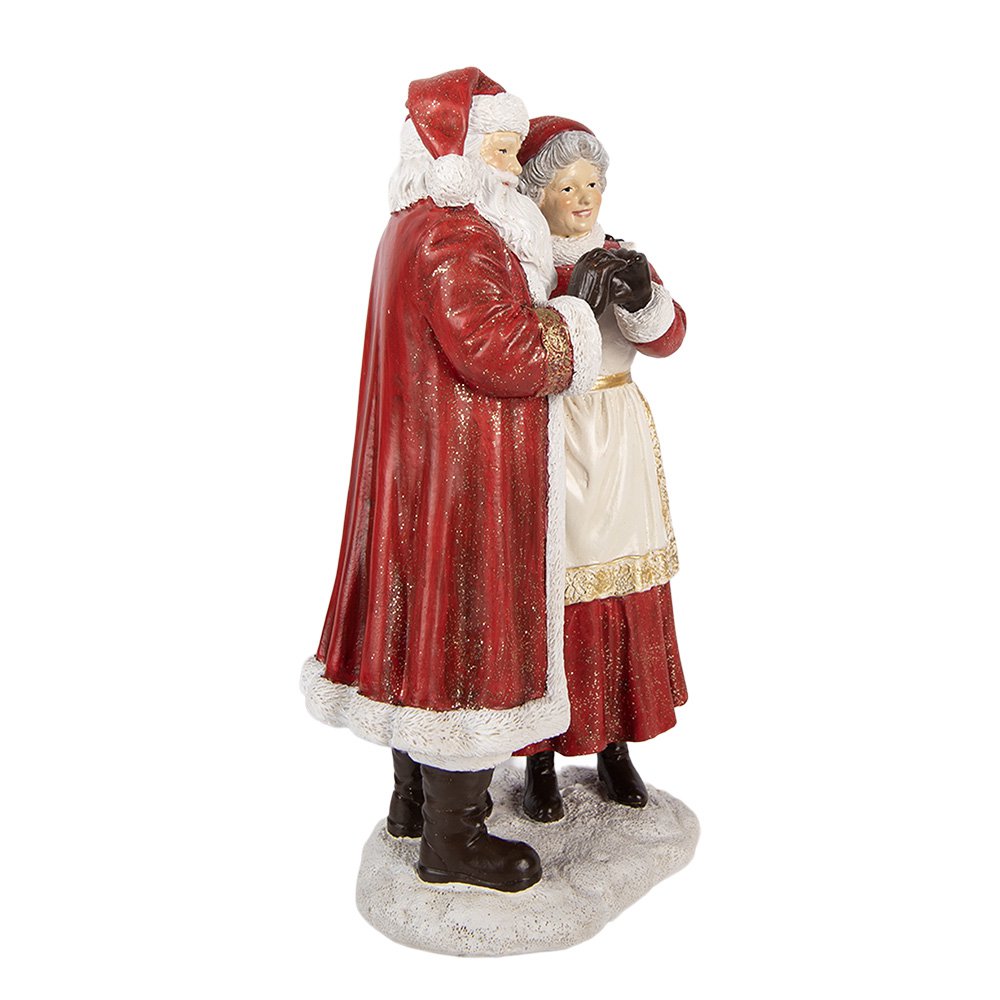 Kerstdecoratie Beeld Kerstman 13x9x23 cm Rood Kunststof