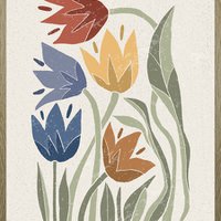 Poster in frame floral