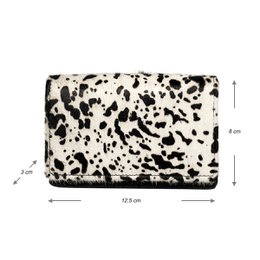 Ladies Wallet Black Leather RFID In 10 Prints
