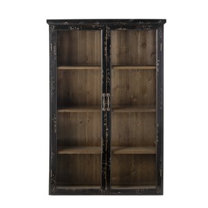 Hazem-Schrank, Schwarz, Tannenholz