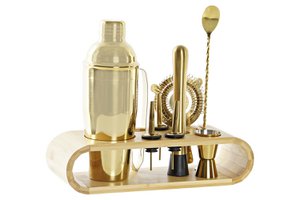 COCTEL SET 9 BAMBU INOX 9X9X25 750ML DORADO RC199421