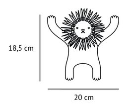 Appendiabiti da parete Leone