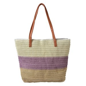 Strandtas 46x30 cm Paars Synthetisch