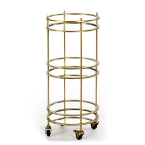 CAMARERA 39X39X92 ESPEJO/METAL DORADO TH1324000