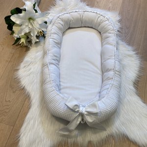 Baby Nest warme Waffel weiß