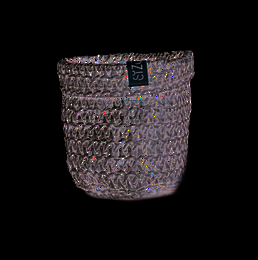 SIZO Knitted Paper Bag Schwarz mit wasserdichtem, biologisch abbaubarem Innenfutter