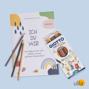 ICH DU WIR  - Dein Malbuch inkl. Hautfarbenbuntstifte