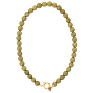 Ketting bubble stone olive