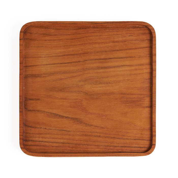 Het Teak Vierkant Bord - Naturel - S