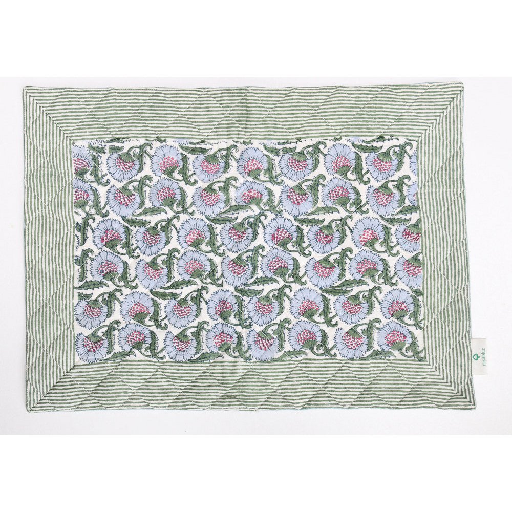 Placemat Quilted | Set van 2 | Thistle Blue