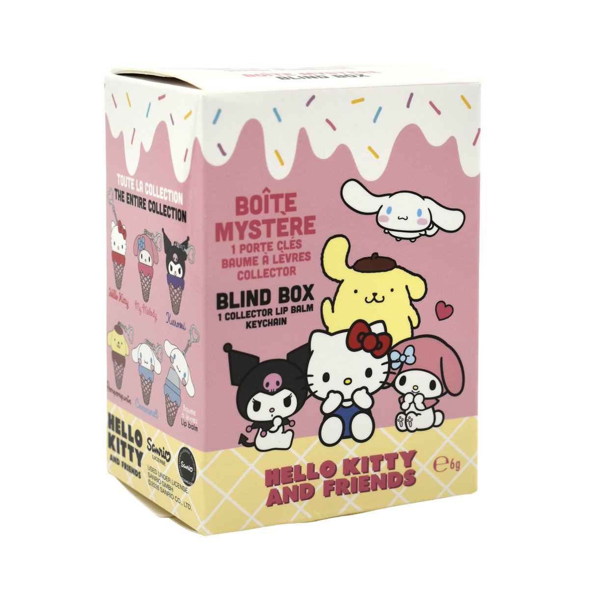 Blind Box Baume à Lèvres Glace Hello Kitty Friends 6g – Display 25