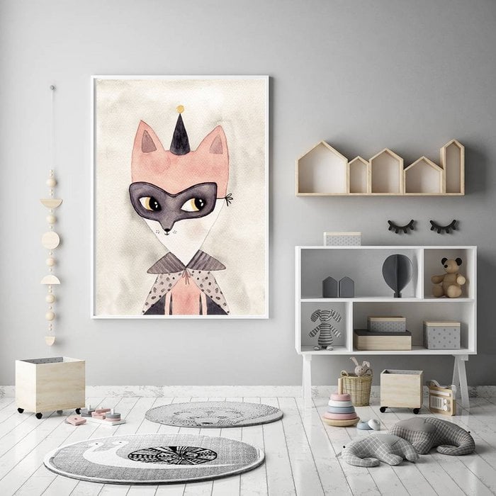 Kinderkamer poster superheld meisje