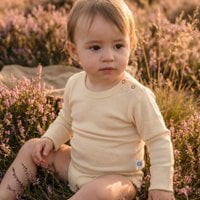 Woolen body long sleeve - Merino wool - Natural