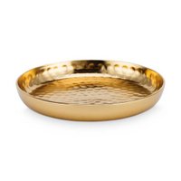 Plate Metal Gold 12cm