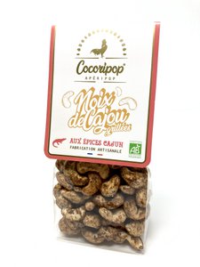 Aperipop Grilled cashews with Cajun spices