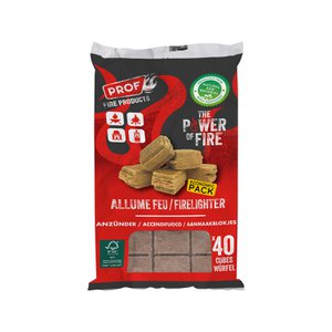 Set von 40 Gemüsefeuerwehrleichtstoffen mit Wachs- ökologisch _ Natural - Barbecue - Chimneys - Überleben - Lagerleuchten