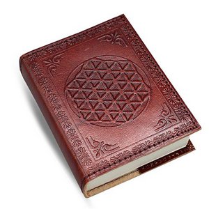Leather Embossed Flower Of Life   7x10cm